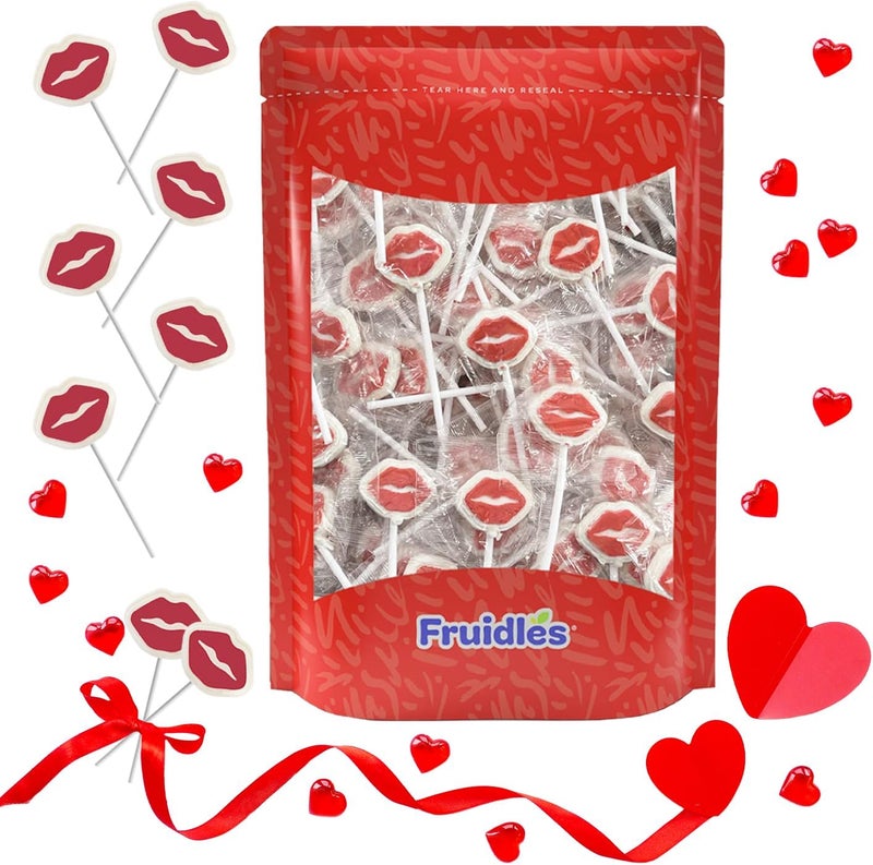 Fruidles Valentine's Day Red Lips Lollipop Sucker - Image 5